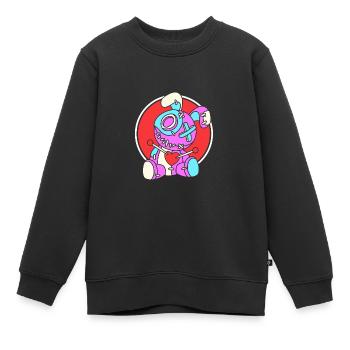 Voodoo - Kinder Premium Organic Sweatshirt - Schwarz - Vorne - AI Model Kid Female (0cm)