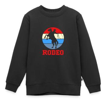Rodéo - Sweat Premium enfant bio - noir - Devant - AI Model Kid Female (0cm)