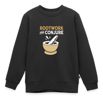 Voodoo - Kinder Premium Organic Sweatshirt - Schwarz - Vorne - AI Model Kid Female (0cm)