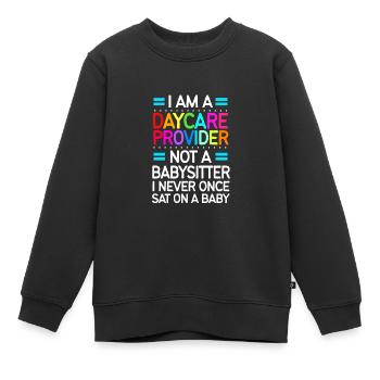 Garderie Éducateur Éducateur - Sweat Premium enfant bio - noir - Devant - AI Model Kid Female (0cm)