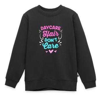 Éducation maternelle Éducateur Éducateur - Sweat Premium enfant bio - noir - Devant - AI Model Kid Female (0cm)