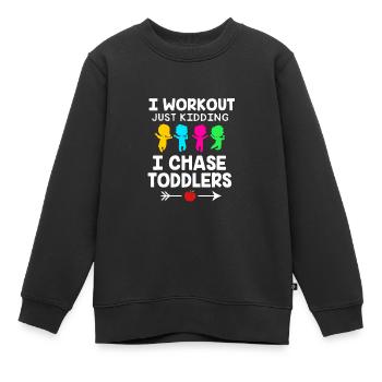 Garderie Éducateur Éducateur - Sweat Premium enfant bio - noir - Devant - AI Model Kid Female (0cm)