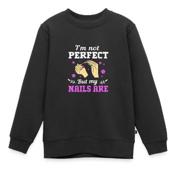 Kosmetikerin - Kinder Premium Organic Sweatshirt - Schwarz - Vorne - AI Model Kid Female (0cm)