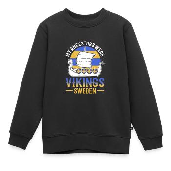 Schweden Schwedisch - Kinder Premium Organic Sweatshirt - Schwarz - Vorne - AI Model Kid Female (0cm)