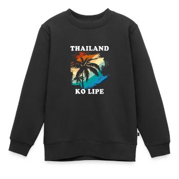 Thailand - Kinder Premium Organic Sweatshirt - Schwarz - Vorne - AI Model Kid Female (0cm)