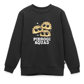 Pologne Polonais - Sweat Premium enfant bio - noir - Devant - AI Model Kid Female (0cm)