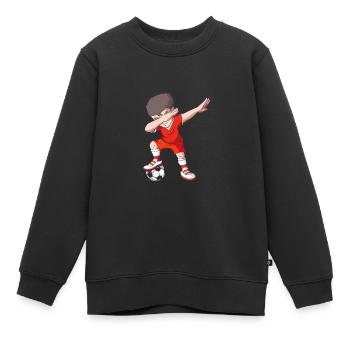Pologne Polonais - Sweat Premium enfant bio - noir - Devant - AI Model Kid Female (0cm)