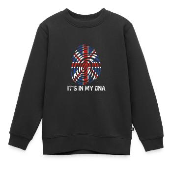 Angleterre - Sweat Premium enfant bio - noir - Devant - AI Model Kid Female (0cm)