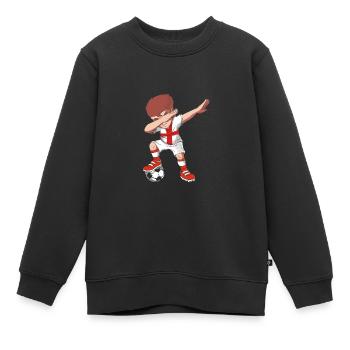 Angleterre Anglais - Sweat Premium enfant bio - noir - Devant - AI Model Kid Female (0cm)