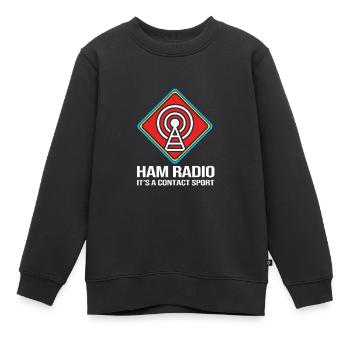 Amateurfunk Radio Antenne - Kinder Premium Organic Sweatshirt - Schwarz - Vorne - AI Model Kid Female (0cm)