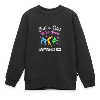 Leichtathletik - Kinder Premium Organic Sweatshirt - Schwarz - Vorne - AI Model Kid Female (0cm)