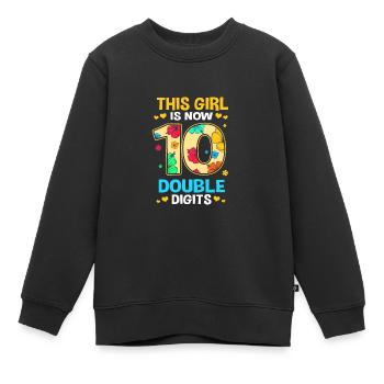 14. Geburtstag Zehn Geburtsjahr Geburtsdatum - Kinder Premium Organic Sweatshirt - Schwarz - Vorne - AI Model Kid Female (0cm)