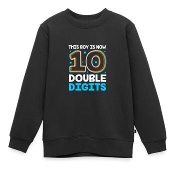 17. Geburtstag Zehn Geburtsjahr Geburtsdatum - Kinder Premium Organic Sweatshirt - Schwarz - Vorne - AI Model Kid Female (0cm)