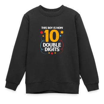 20. Geburtstag Zehn Geburtsjahr Geburtsdatum - Kinder Premium Organic Sweatshirt - Schwarz - Vorne - AI Model Kid Female (0cm)