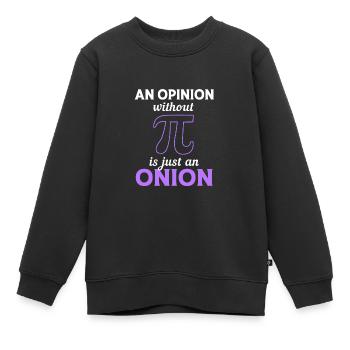 Onion - Kids Premium Organic Sweatshirt - black - Front - AI Model Kid Female (0cm)