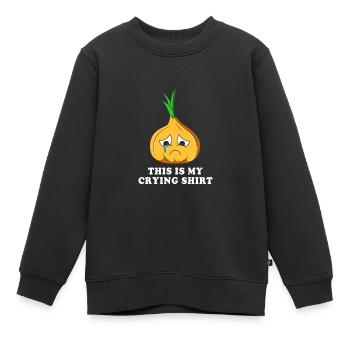 Zwiebel - Kinder Premium Organic Sweatshirt - Schwarz - Vorne - AI Model Kid Female (0cm)