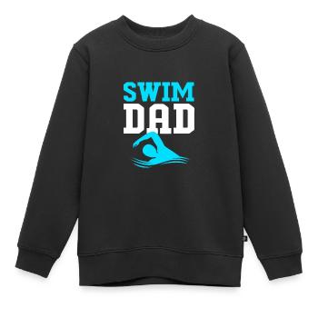 Swimming Swimmers Swimming Pool Swimming Instructors - Kids Premium Organic Sweatshirt - black - Front - AI Model Kid Female (0cm)