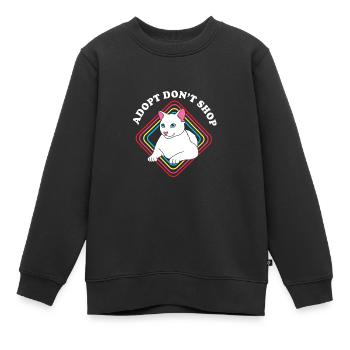 Sauvetage des animaux Droits des animaux Refuge pour animaux de sauvetage des animaux - Sweat Premium enfant bio - noir - Devant - AI Model Kid Female (0cm)