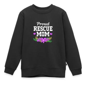 Sauvetage des animaux Droits des animaux Refuge pour animaux de sauvetage des animaux - Sweat Premium enfant bio - noir - Devant - AI Model Kid Female (0cm)