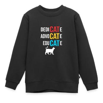 Sauvetage des animaux Droits des animaux Refuge pour animaux de sauvetage des animaux - Sweat Premium enfant bio - noir - Devant - AI Model Kid Female (0cm)