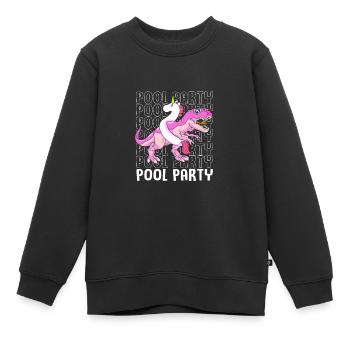 Pool Party - Kinder Premium Organic Sweatshirt - Schwarz - Vorne - AI Model Kid Female (0cm)