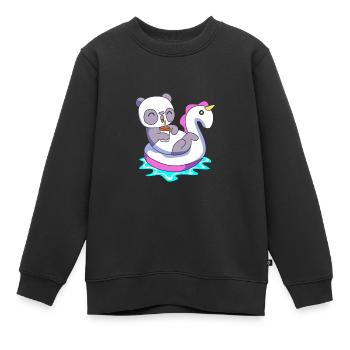 Pool Party - Kinder Premium Organic Sweatshirt - Schwarz - Vorne - AI Model Kid Female (0cm)