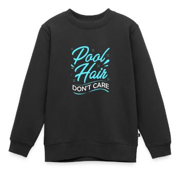 Pool Party - Kinder Premium Organic Sweatshirt - Schwarz - Vorne - AI Model Kid Female (0cm)