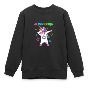 Chanukkah - Kinder Premium Organic Sweatshirt - Schwarz - Vorne - AI Model Kid Female (0cm)