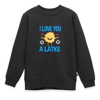 Chanukkah - Kinder Premium Organic Sweatshirt - Schwarz - Vorne - AI Model Kid Female (0cm)