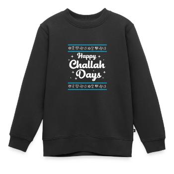 Chanukkah - Kinder Premium Organic Sweatshirt - Schwarz - Vorne - AI Model Kid Female (0cm)