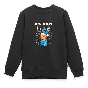 Chanukkah - Kinder Premium Organic Sweatshirt - Schwarz - Vorne - AI Model Kid Female (0cm)