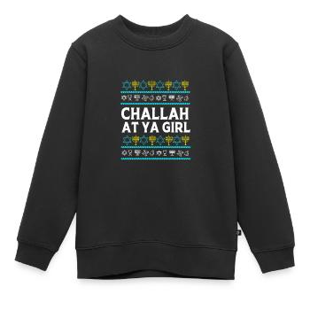 Chanukkah - Kinder Premium Organic Sweatshirt - Schwarz - Vorne - AI Model Kid Female (0cm)
