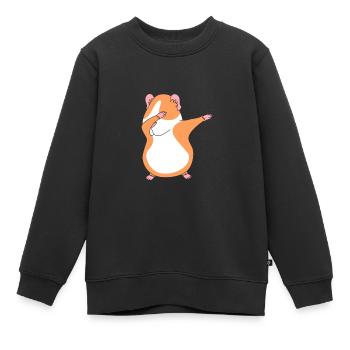 Meerschweinchen - Kinder Premium Organic Sweatshirt - Schwarz - Vorne - AI Model Kid Female (0cm)