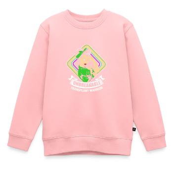 Maladie du foie - Sweat Premium enfant bio - rose - Devant - AI Model Kid Female (0cm)