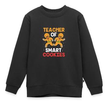 Lebkuchenmann Lebkuchenherz Lebkuchen Naschen - Kinder Premium Organic Sweatshirt - Schwarz - Vorne - AI Model Kid Female (0cm)