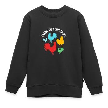 Poulet Volaille - Sweat Premium enfant bio - noir - Devant - AI Model Kid Female (0cm)