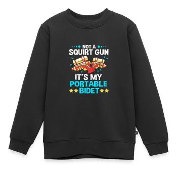Pistolet à eau - Sweat Premium enfant bio - noir - Devant - AI Model Kid Female (0cm)
