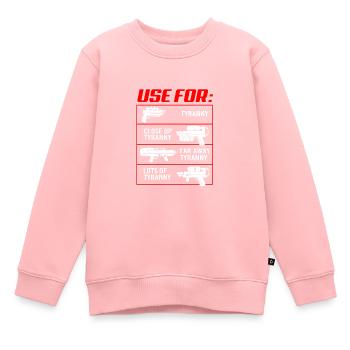 Wasserpistole - Kinder Premium Organic Sweatshirt - Rosa - Vorne - AI Model Kid Female (0cm)