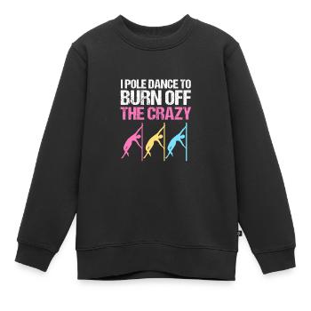 Pole Dance - Kinder Premium Organic Sweatshirt - Schwarz - Vorne - AI Model Kid Female (0cm)