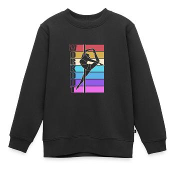Pole Dance - Kinder Premium Organic Sweatshirt - Schwarz - Vorne - AI Model Kid Female (0cm)