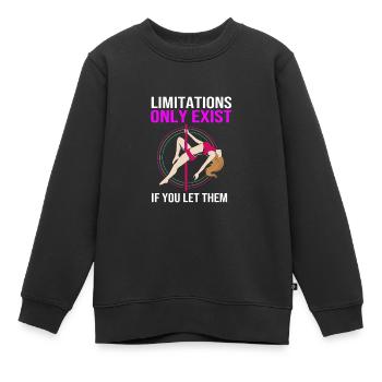 Pole Dance - Kinder Premium Organic Sweatshirt - Schwarz - Vorne - AI Model Kid Female (0cm)