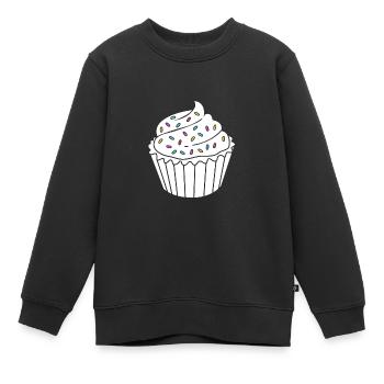 Gâteau Tartelette Décoration Gâteau - Sweat Premium enfant bio - noir - Devant - AI Model Kid Female (0cm)