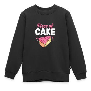 Gâteau Tartelette Décoration Gâteau - Sweat Premium enfant bio - noir - Devant - AI Model Kid Female (0cm)