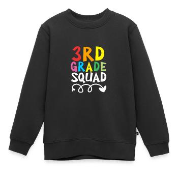 3. Klasse - Kinder Premium Organic Sweatshirt - Schwarz - Vorne - AI Model Kid Female (0cm)