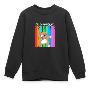 3. Klasse - Kinder Premium Organic Sweatshirt - Schwarz - Vorne - AI Model Kid Female (0cm)