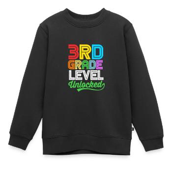 3. Klasse - Kinder Premium Organic Sweatshirt - Schwarz - Vorne - AI Model Kid Female (0cm)