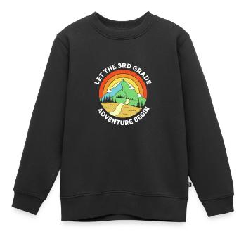 3. Klasse - Kinder Premium Organic Sweatshirt - Schwarz - Vorne - AI Model Kid Female (0cm)
