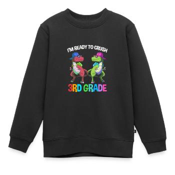 3. Klasse - Kinder Premium Organic Sweatshirt - Schwarz - Vorne - AI Model Kid Female (0cm)