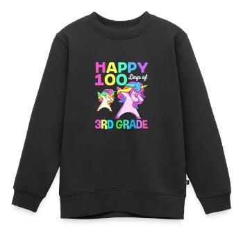 3. Klasse - Kinder Premium Organic Sweatshirt - Schwarz - Vorne - AI Model Kid Female (0cm)