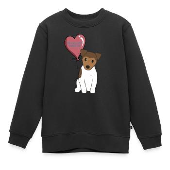 Brasilianischer Terrier - Kinder Premium Organic Sweatshirt - Schwarz - Vorne - AI Model Kid Female (0cm)